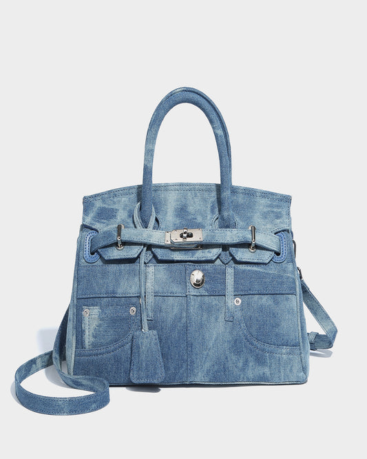 The classic and versatile denim blue color is perfect for any occasion.