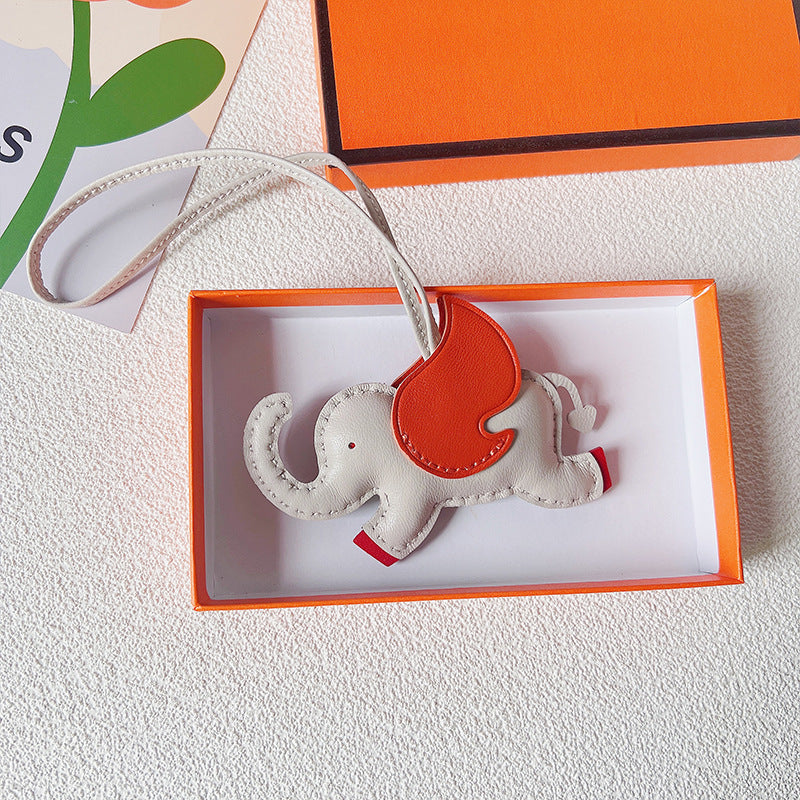 Handmade Goat Leather Dumbo Bag Pendant