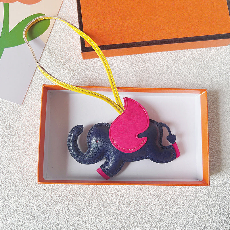 Handmade Goat Leather Dumbo Bag Pendant