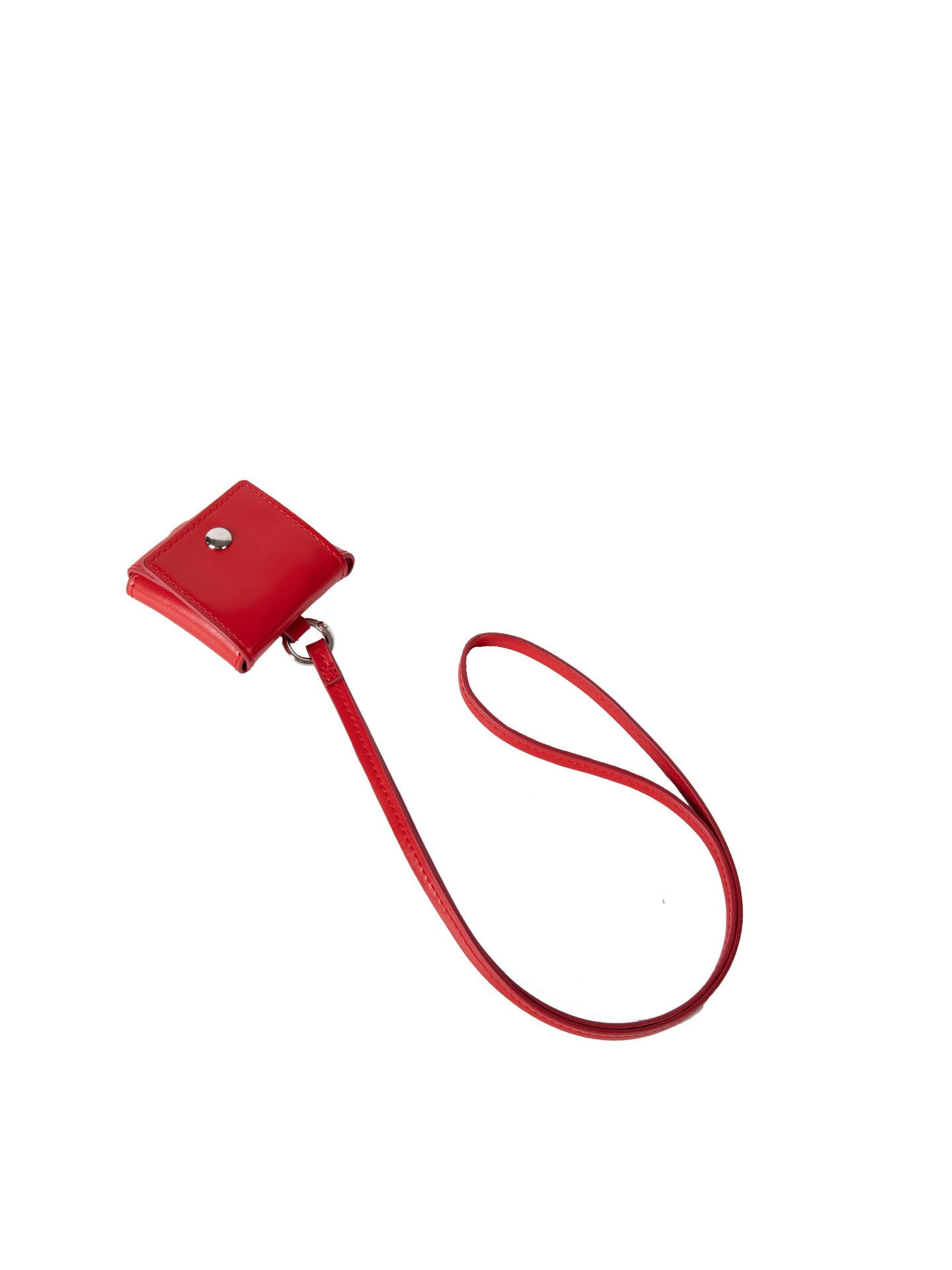 2025 mini fancy wallet in red with a strap, elegant design for Christmas presents.