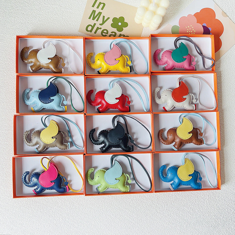 Handmade Goat Leather Dumbo Bag Pendant