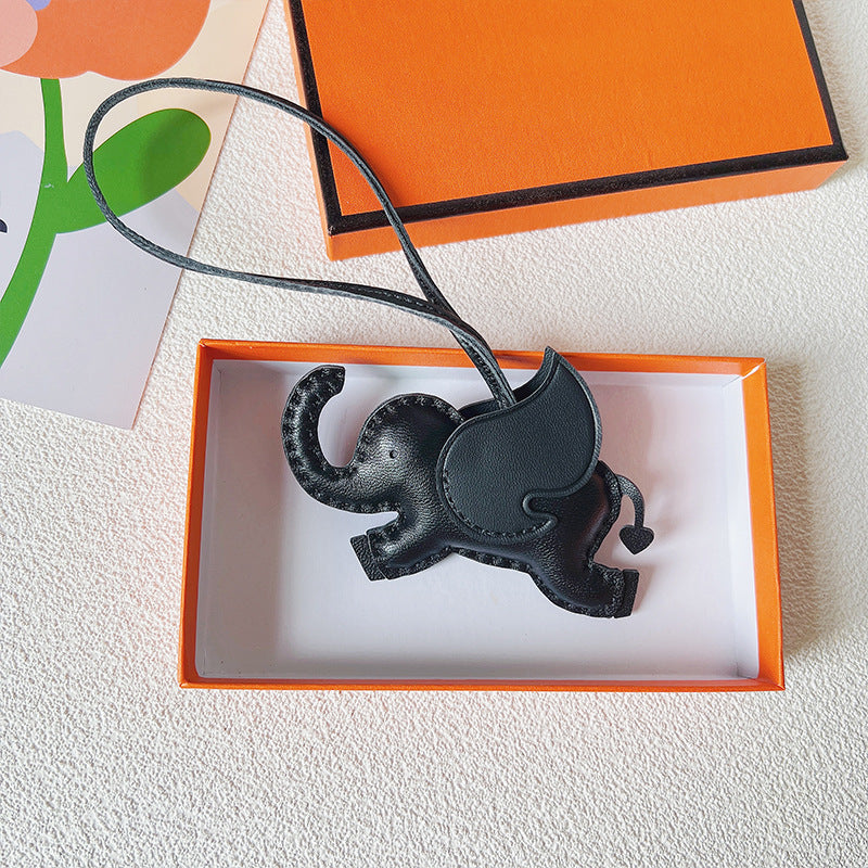 Handmade Goat Leather Dumbo Bag Pendant