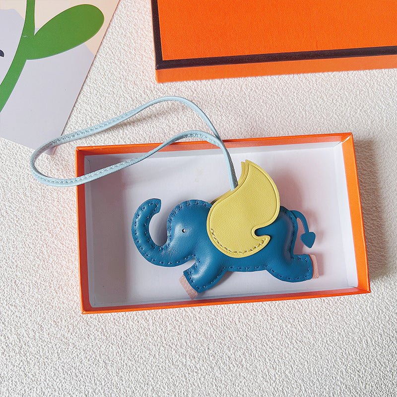 Handmade Goat Leather Dumbo Bag Pendant