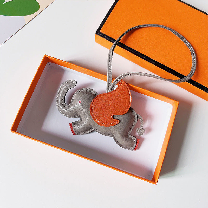 Handmade Goat Leather Dumbo Bag Pendant