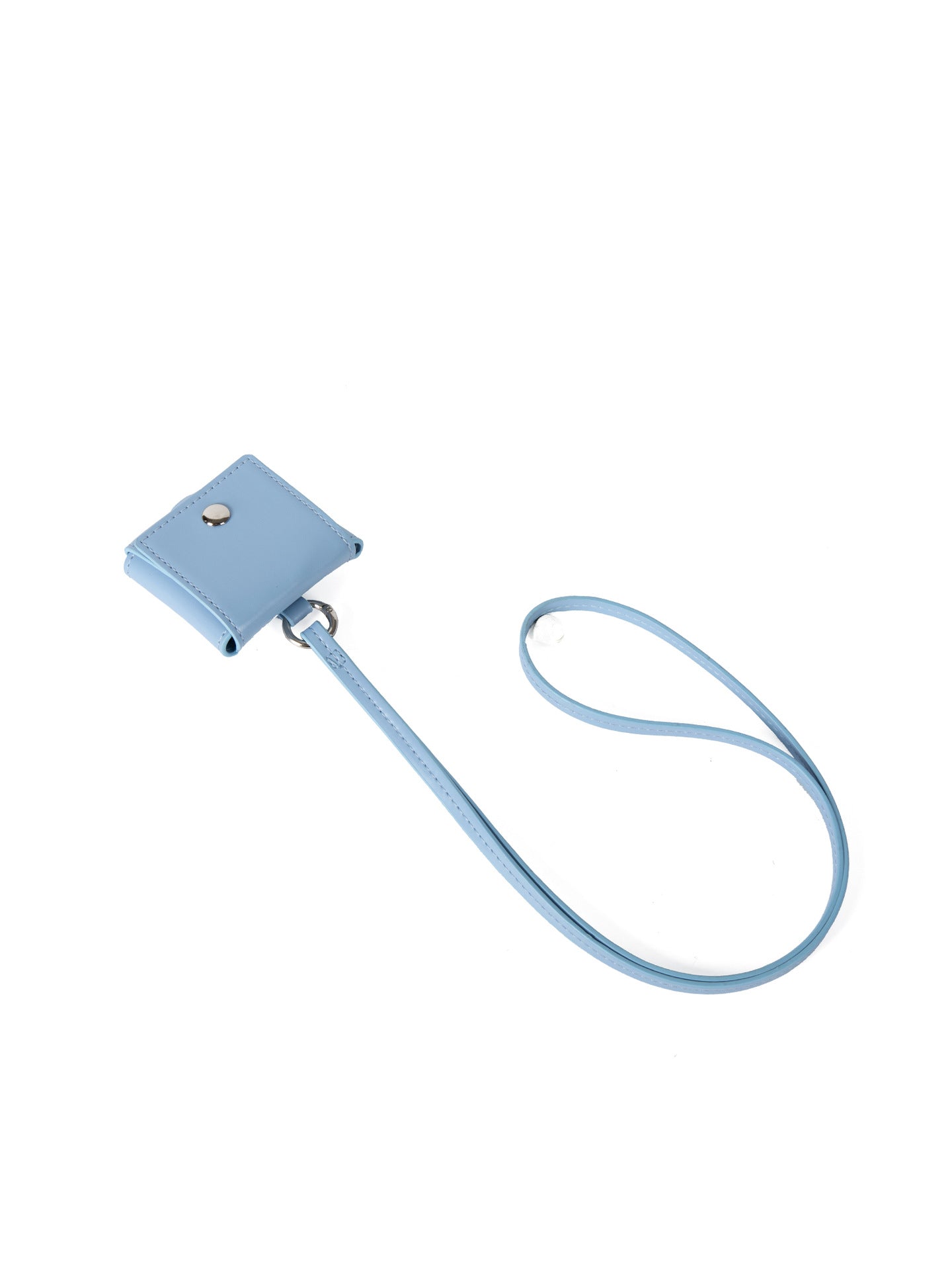 2025 mini fancy wallet in light blue color with a strap, ideal for stylish and practical use.