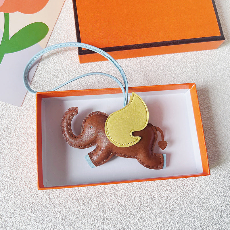 Handmade Goat Leather Dumbo Bag Pendant