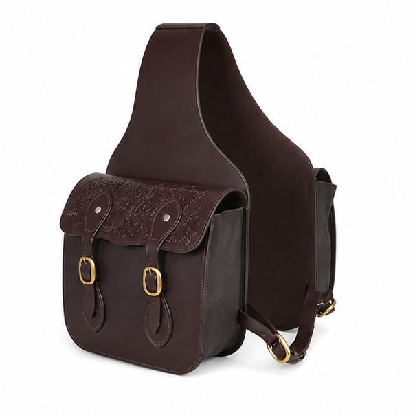 Premium Handcrafted Full-Grain Leather Saddle Bag