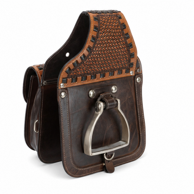 Artisan Leather Equestrian Saddle Bag
