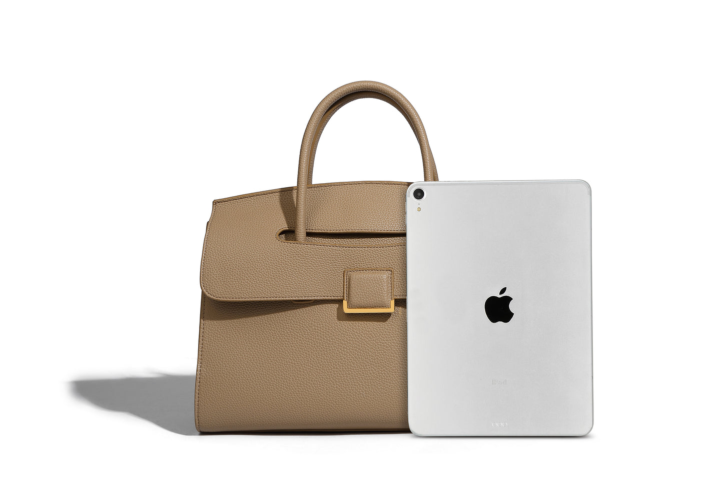 The briefcase is large enough to hold an Ipad.