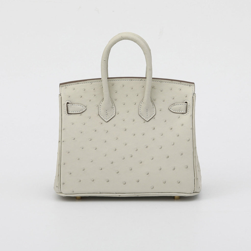 Customized Ostrich Skin Handmade Rare Leather Handbags