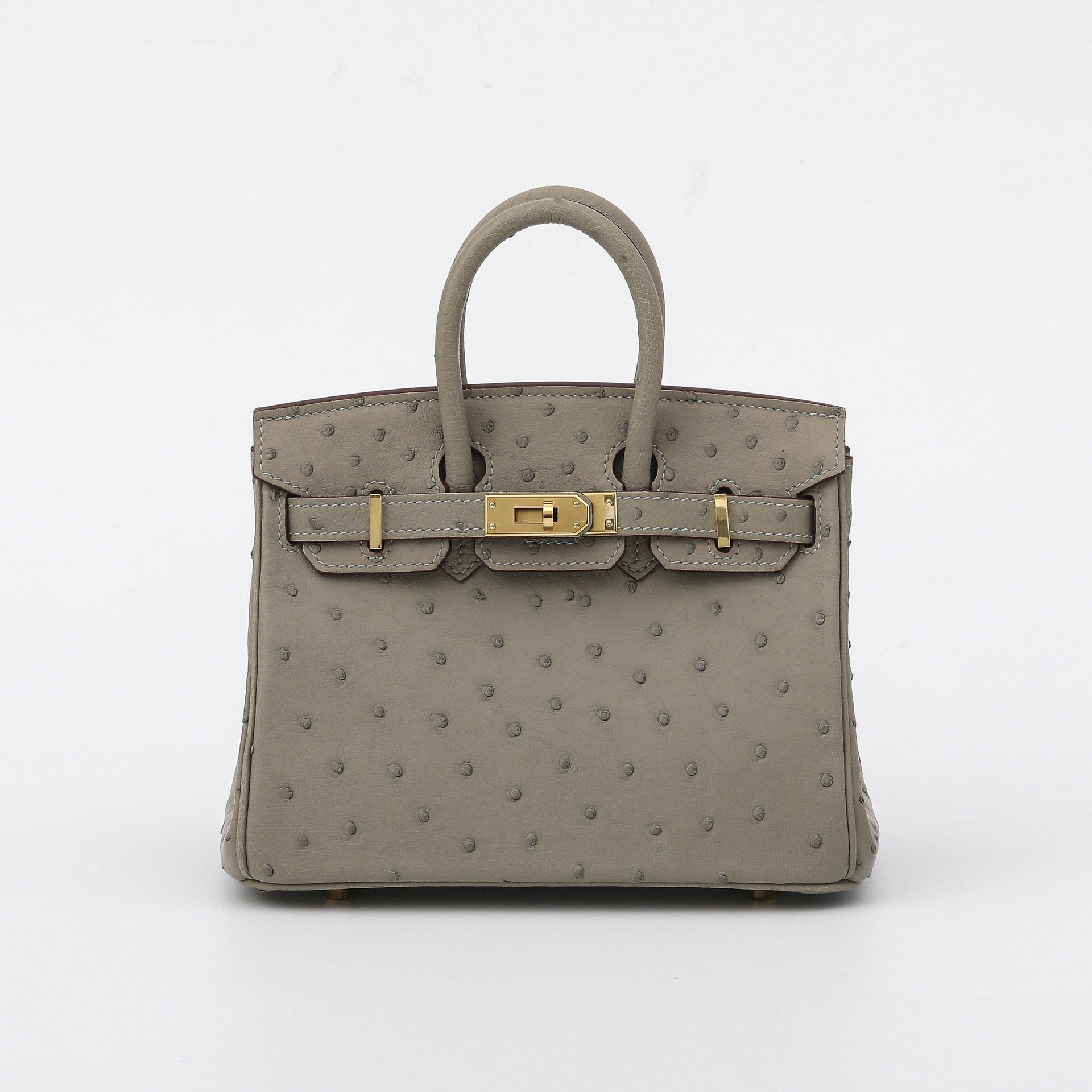 Customized Ostrich Skin Handmade Rare Leather Handbags