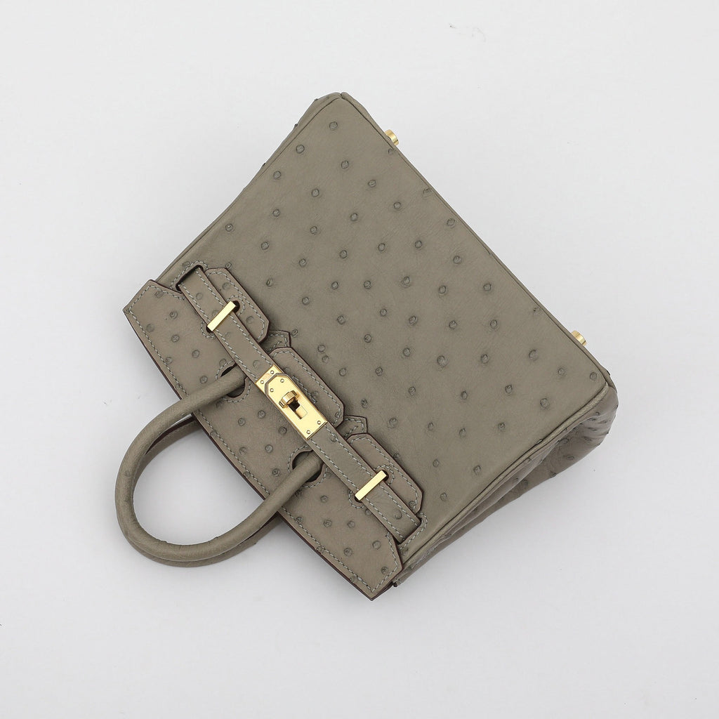 Customized Ostrich Skin Handmade Rare Leather Handbags