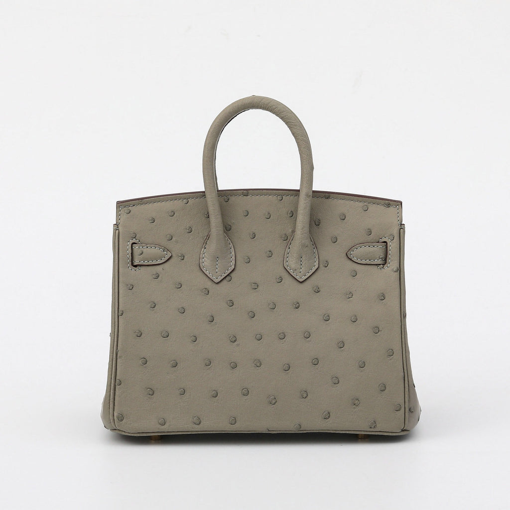 Customized Ostrich Skin Handmade Rare Leather Handbags