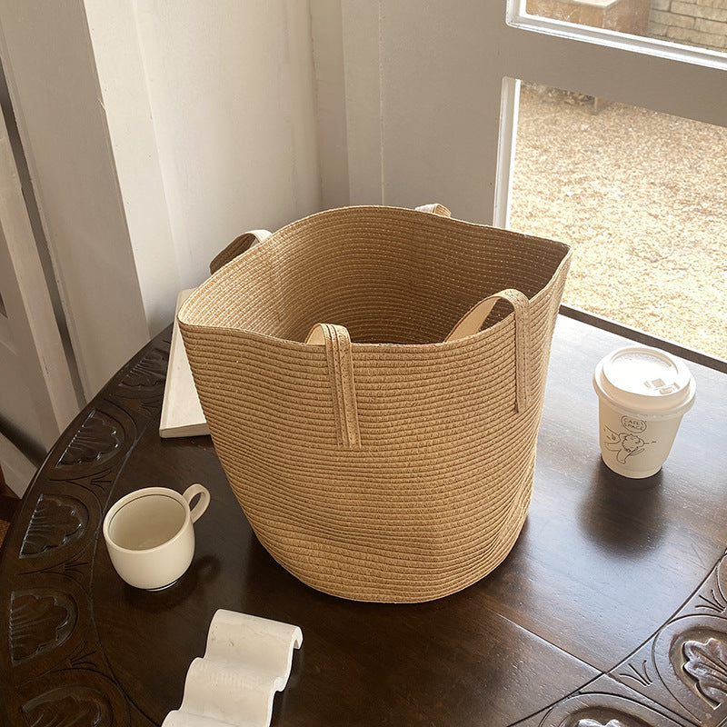 Beach Series Tote Vacation Straw Bag