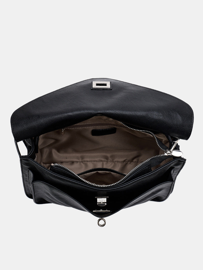 Interior view of the classic elegance tote bag 2025 showcasing spacious compartments and soft suede lining.
