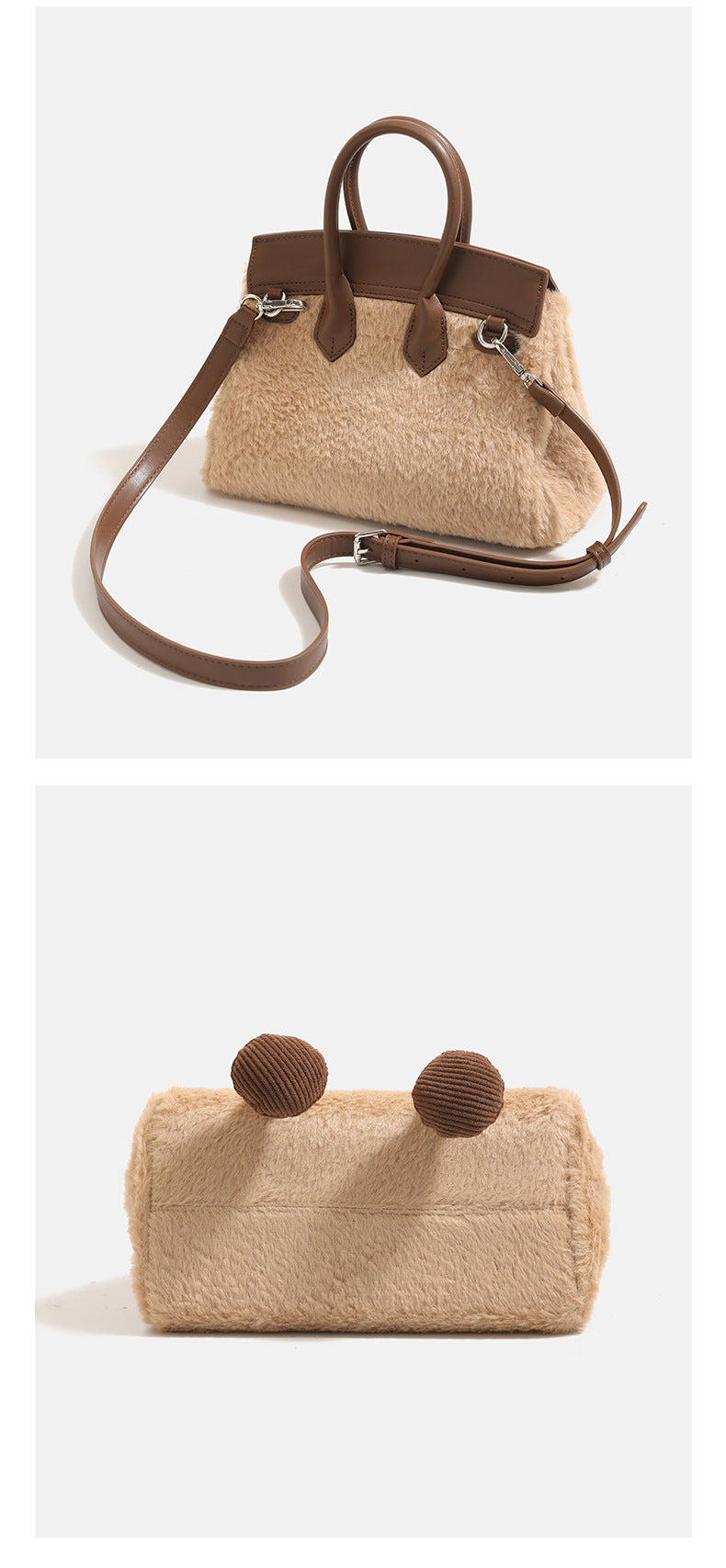 woolen handbag for winter featuring a spacious interior and stylish design, perfect for carrying essentials in cold weather.