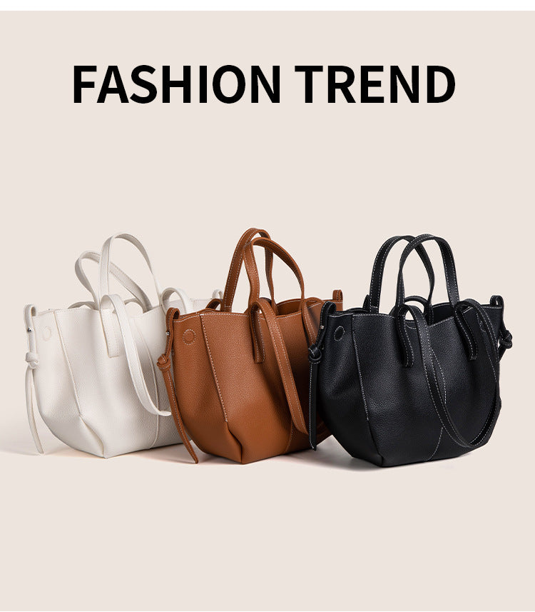 2025 winter vintage tote bag collection featuring white, brown, and black designs.