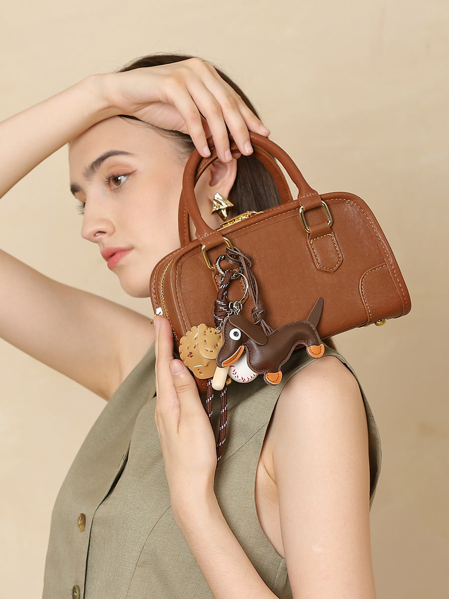 classic leather Boston bag 2026
