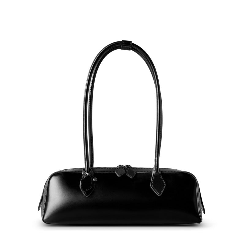2025 Winter Leather Baguette Bag