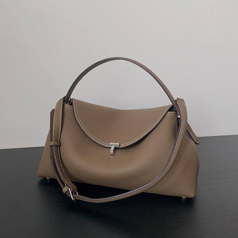 T-Lock Niche Pillow Leather Bag