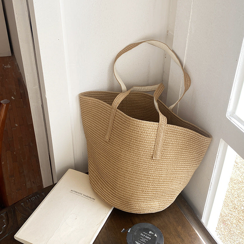 Beach Series Tote Vacation Straw Bag