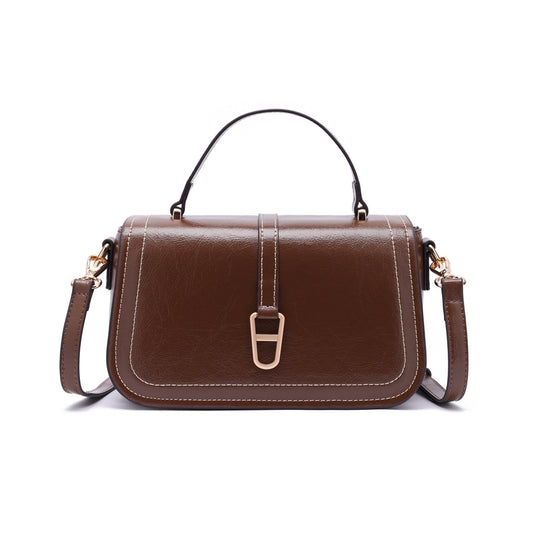 2025 New Fall Arrival Soft Leather Crossbody Flip-top Shoulder Bag