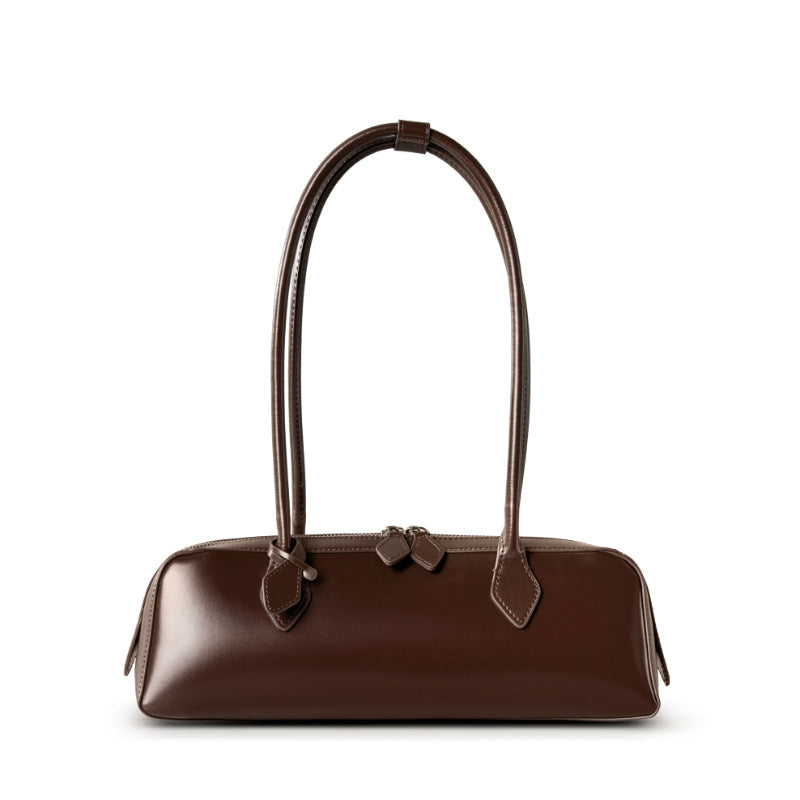 2025 Winter Leather Baguette Bag