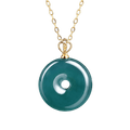Blue Jade "Peace Buckle" Handbag Charm